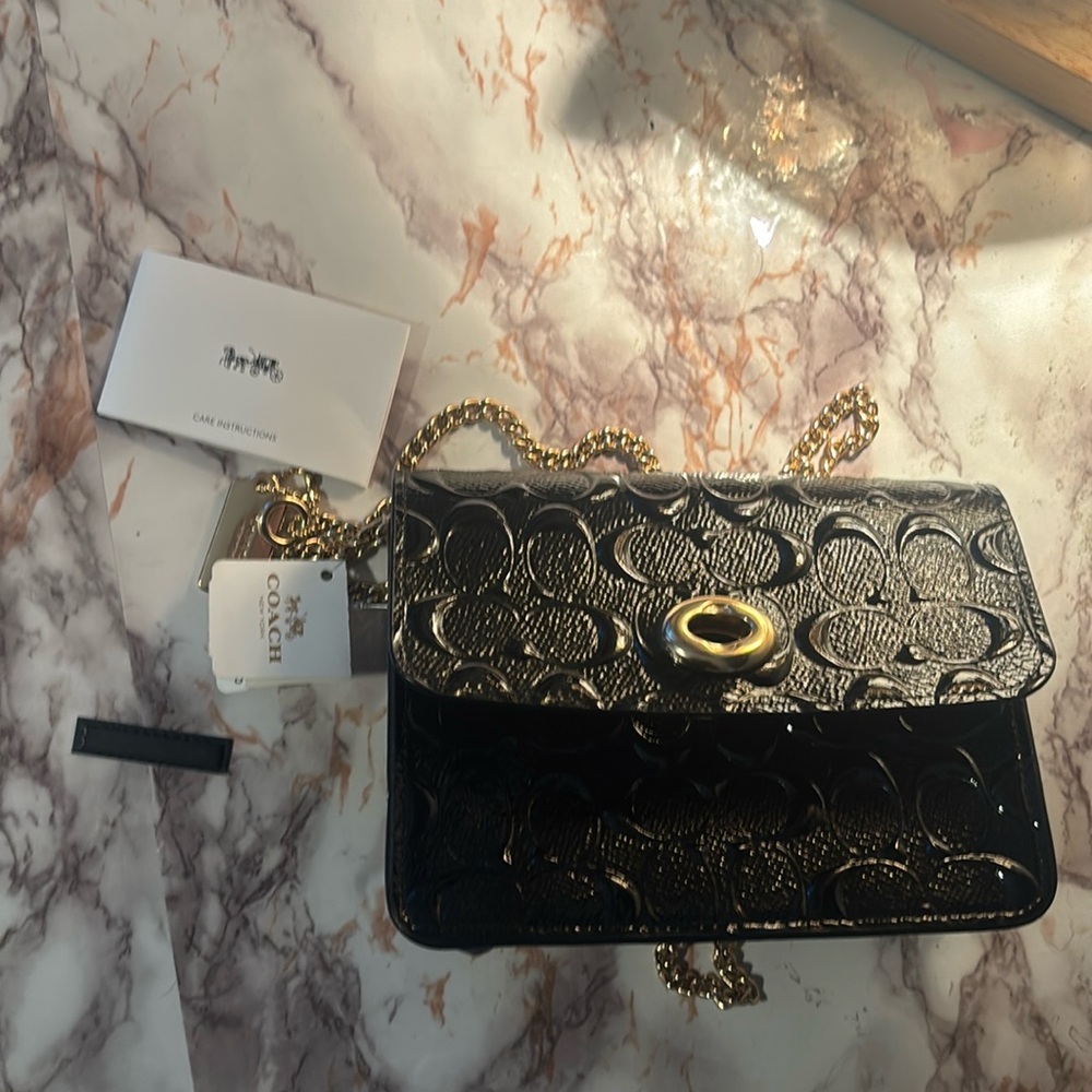 Black Quilted Chain Bag